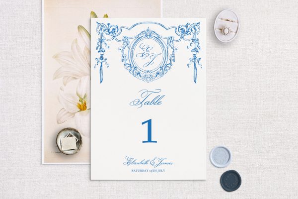 Table Number Wedding Template Traditional Instant Download - Matilde