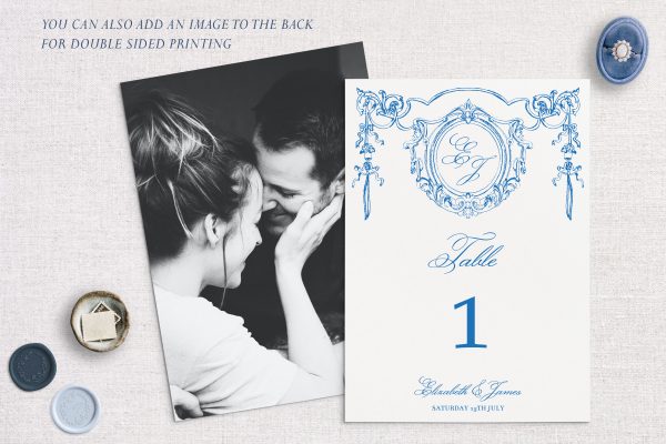 Table Number Wedding Template Traditional Instant Download - Matilde