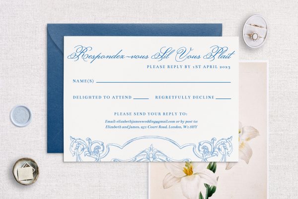 RSVP Wedding Template Printable Instant Download A6 Matilde